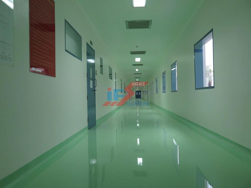 IFS THI CÔNG SÀN CHO NHÀ MÁY DƯỢC ĐẢM BẢO TIÊU CHUẨN AN TOÀN VÀ VỆ SINH